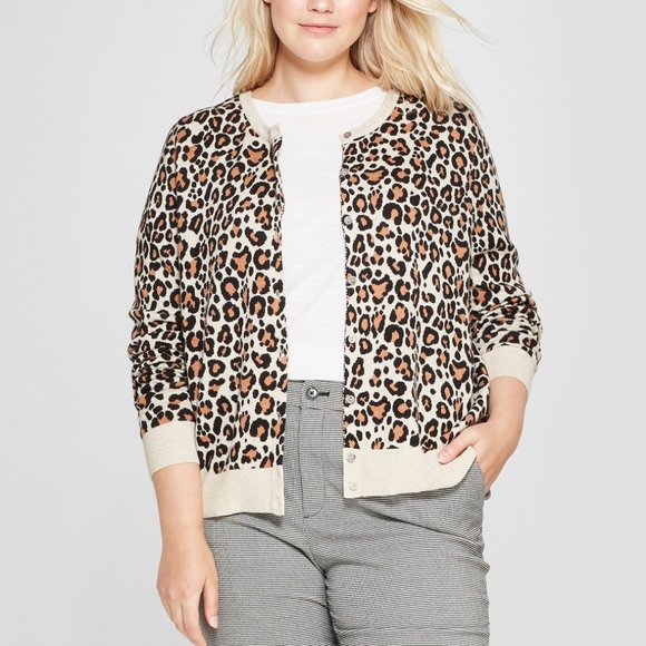 a new day Sweaters - A New Day leopard cardigan